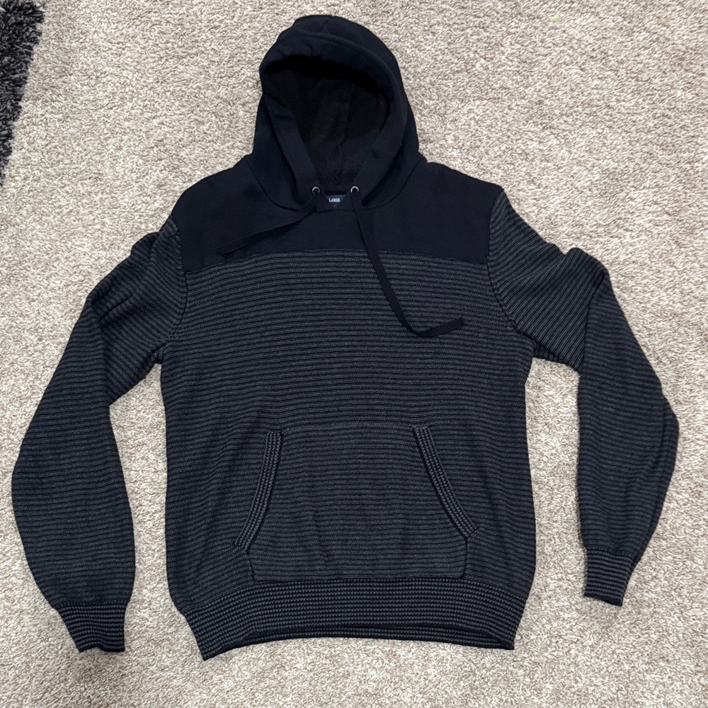 American Rag Charcoal and Black Knit Sweater